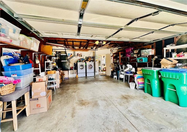 4 Camphor S, Irvine, CA 92612 - garage featuring washing machine and clothes dryer and a garage door opener