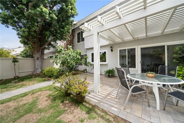 43 W Yale Loop Unit 29, Irvine, CA 92604 - wooden terrace with a pergola, a patio, and outdoor dining space