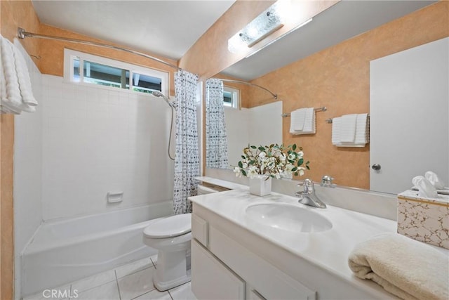 43 W Yale Loop Unit 29, Irvine, CA 92604 - bathroom with vanity, shower / bath combo with shower curtain, and tile patterned floors