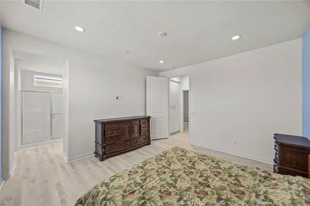 16145 Sandpiper Ave, Chino, CA 91708 - bedroom featuring light wood-style floors, baseboards, and recessed lighting