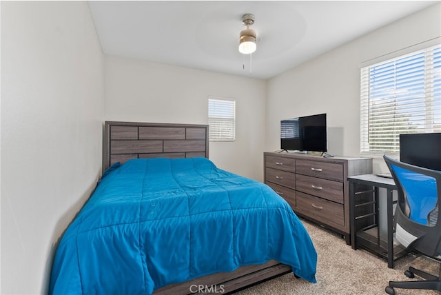 3883 Taconite Rd, San Bernardino, CA 92407 - bedroom with carpet flooring and ceiling fan
