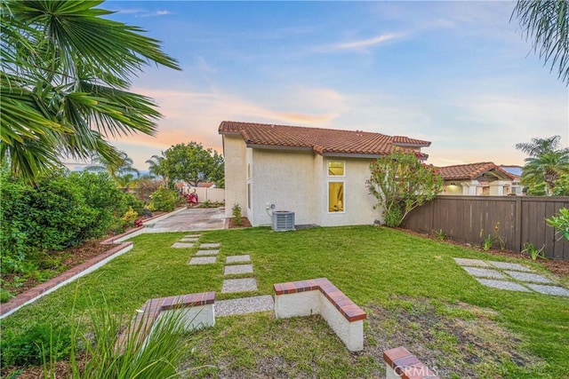 23 Santa Isabel, Rancho Santa Margarita, CA 92688 - view of yard with a patio area and central air condition unit