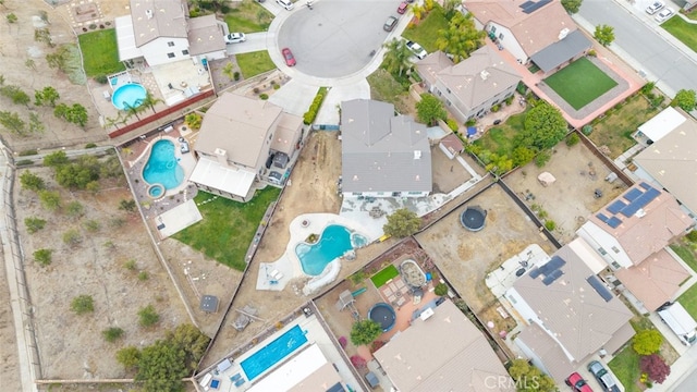26146 Deer Run St, Menifee, CA 92584 - aerial view of residential area featuring a pool area