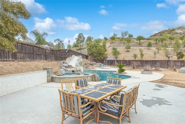 26146 Deer Run St, Menifee, CA 92584 - fenced backyard featuring a patio area
