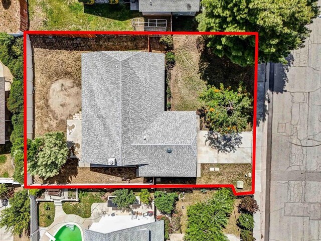 1036 W Gilman St, Banning, CA 92220 - aerial overview of property's location featuring property parcel outlined