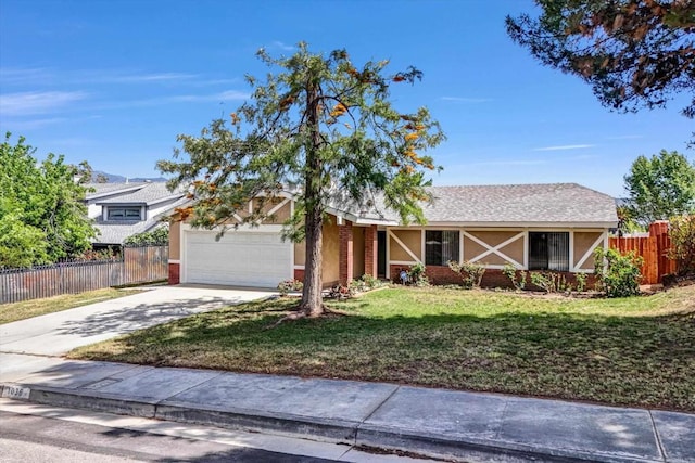 1036 W Gilman St, Banning, CA 92220 - view of front of house featuring an attached garage, driveway, and brick siding