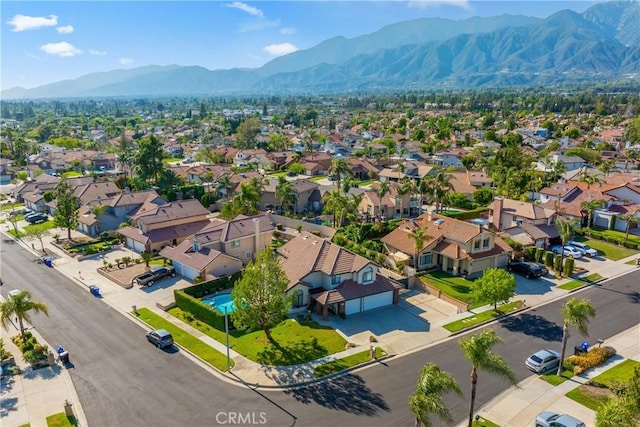 10880 Colusa St, Rancho Cucamonga, CA 91701 - aerial perspective of suburban area featuring a mountain backdrop