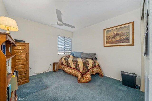 10880 Colusa St, Rancho Cucamonga, CA 91701 - bedroom with carpet and a ceiling fan