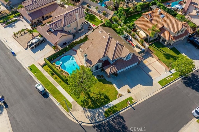 10880 Colusa St, Rancho Cucamonga, CA 91701 - bird's eye view of a pool area