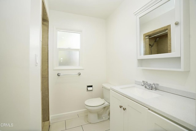 513 E Comstock Ave, Glendora, CA 91741 - bathroom with vanity, a shower, and tile patterned floors