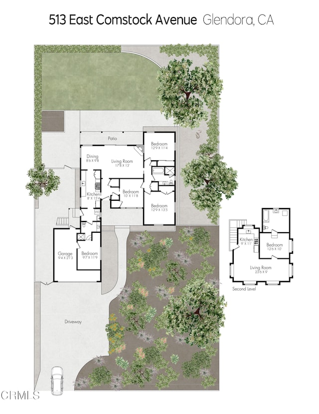 513 E Comstock Ave, Glendora, CA 91741 - view of floor plan / room layout