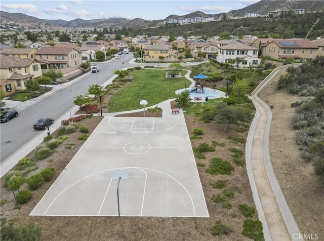 28409 Connick Pl, Saugus, CA 91350 - aerial perspective of suburban area featuring a mountain backdrop