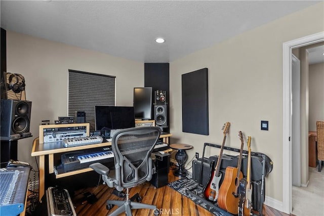 28409 Connick Pl, Saugus, CA 91350 - office area with wood finished floors and baseboards