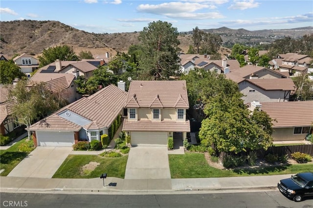 20015 Gilbert Dr, Canyon Country, CA 91351 - aerial view of residential area with a mountain backdrop