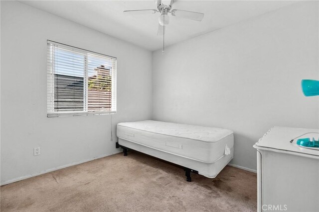 20015 Gilbert Dr, Canyon Country, CA 91351 - carpeted bedroom with a ceiling fan and baseboards