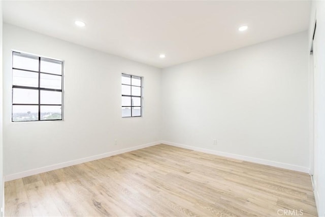 803 Crescent Dr, Monrovia, CA 91016 - unfurnished room featuring light wood-type flooring and recessed lighting