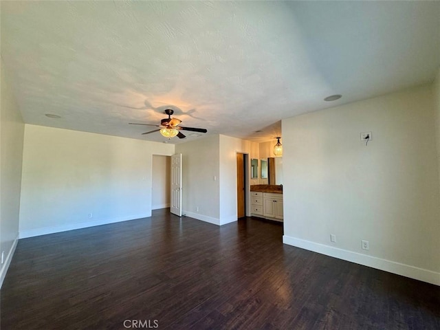 1415 Via Vallarta, Riverside, CA 92506 - empty room with dark wood-type flooring and a ceiling fan