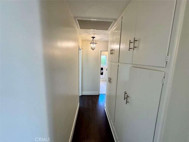1415 Via Vallarta, Riverside, CA 92506 - corridor featuring dark wood-type flooring and baseboards