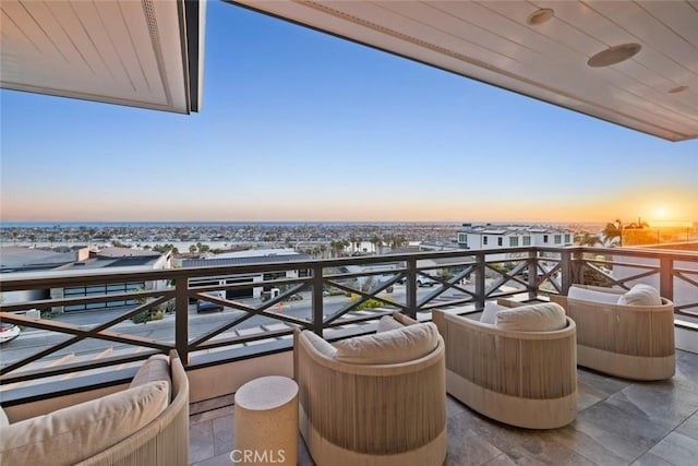 1010 Kings Rd, Newport Beach, CA 92663 - view of balcony at dusk
