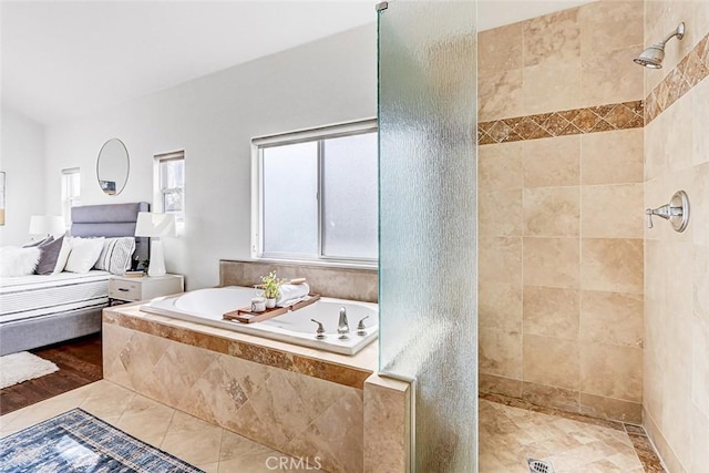 602 N Juanita Ave Unit A, Redondo Beach, CA 90277 - ensuite bathroom featuring tiled shower and a bath