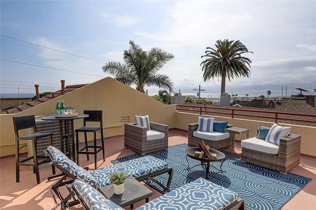 602 N Juanita Ave Unit A, Redondo Beach, CA 90277 - view of patio with an outdoor living space