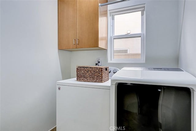 602 N Juanita Ave Unit A, Redondo Beach, CA 90277 - washroom with cabinet space and washer and clothes dryer