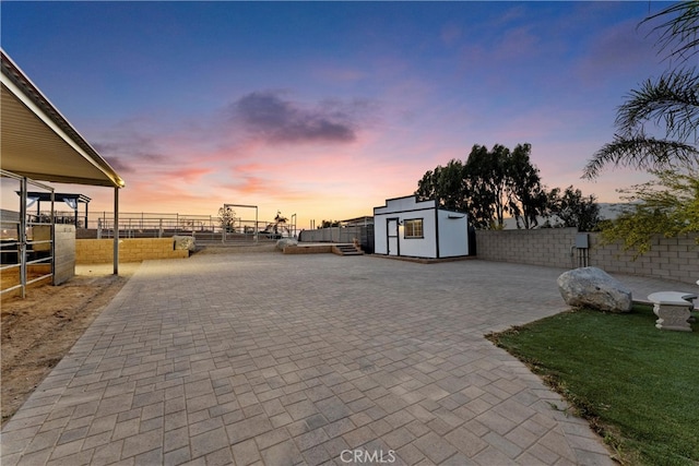 5080 Pinto Pl, Norco, CA 92860 - view of yard featuring an outbuilding and a patio area