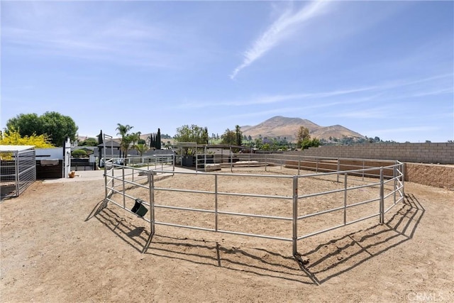 5080 Pinto Pl, Norco, CA 92860 - view of yard with a mountain view and an exterior structure
