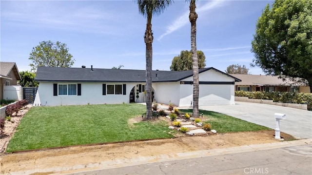 5080 Pinto Pl, Norco, CA 92860 - ranch-style home featuring stucco siding, concrete driveway, and a garage