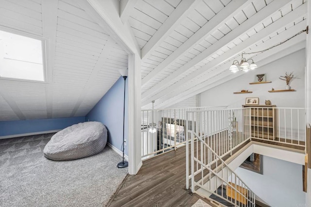 3404 Oak Cliff Dr Unit 8, Fallbrook, CA 92028 - additional living space with wood finished floors, a chandelier, and baseboards
