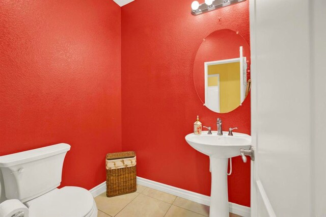 907 Rockwell Springs Ct, Escondido, CA 92025 - half bathroom featuring toilet and tile patterned floors
