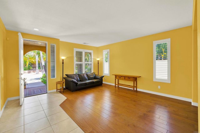 907 Rockwell Springs Ct, Escondido, CA 92025 - living room featuring plenty of natural light, baseboards, and light wood-style floors