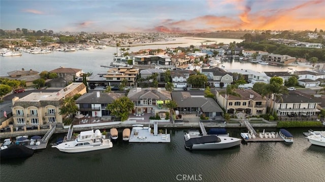 218 Evening Star Ln, Newport Beach, CA 92660 - aerial view of residential area with a large body of water