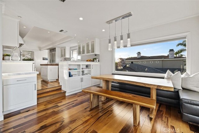 218 Evening Star Ln, Newport Beach, CA 92660 - dining room featuring hardwood / wood-style flooring and recessed lighting