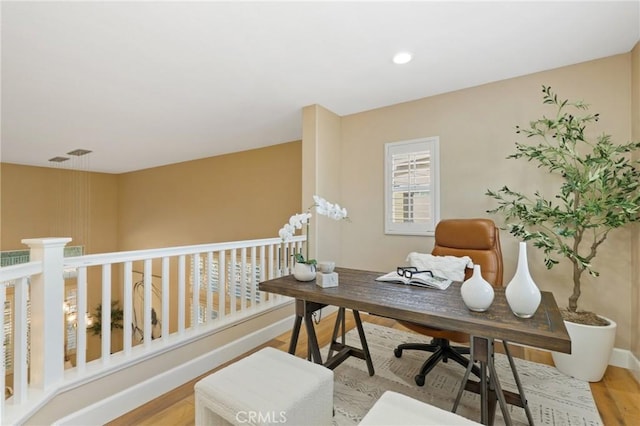 24261 Ernest Johnson Cir, Yorba Linda, CA 92887 - office space with wood finished floors, baseboards, and recessed lighting