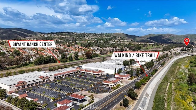 24261 Ernest Johnson Cir, Yorba Linda, CA 92887 - bird's eye view of a mountain backdrop