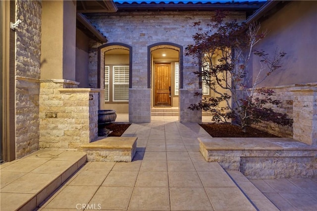 12160 Glines Ct, Tustin, CA 92782 - entrance to property with stone siding and stucco siding