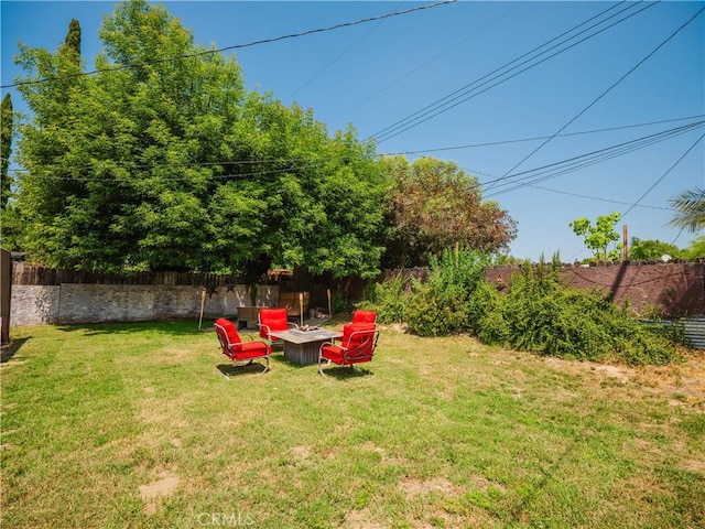 4239 Ish Dr, Simi Valley, CA 93063 - view of yard featuring an outdoor fire pit