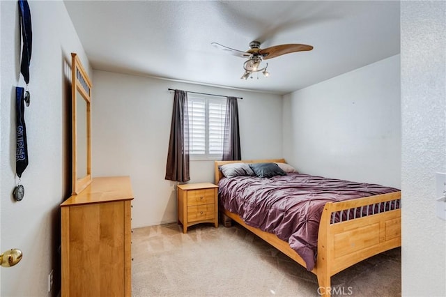8961 Newcastle Ave, Hesperia, CA 92344 - bedroom featuring light colored carpet and a ceiling fan