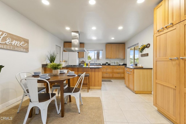 2791 Elizondo Ave, Simi Valley, CA 93065 - dining space with recessed lighting and light tile patterned floors