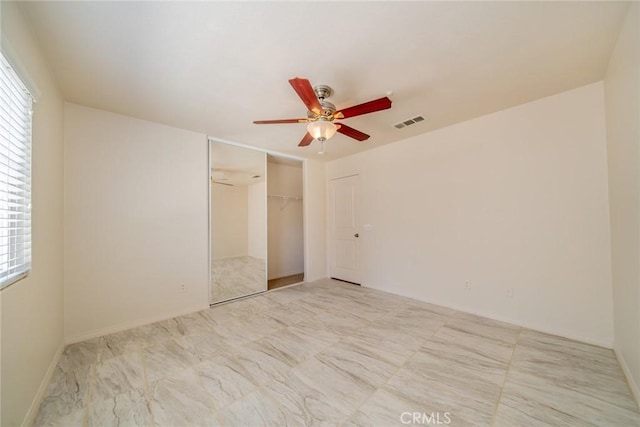 18427 Blue Sky St, Riverside, CA 92508 - unfurnished bedroom featuring a ceiling fan and a closet
