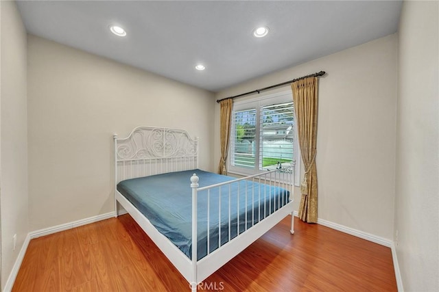 19545 Quicksilver Ln, Rowland Heights, CA 91748 - bedroom featuring baseboards, wood finished floors, and recessed lighting