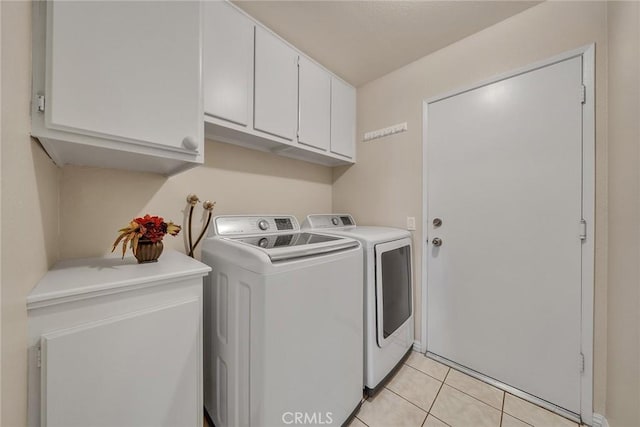 19545 Quicksilver Ln, Rowland Heights, CA 91748 - laundry room with cabinet space, separate washer and dryer, and light tile patterned flooring