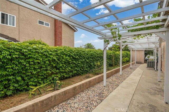 19545 Quicksilver Ln, Rowland Heights, CA 91748 - view of patio / terrace with cooling unit and a pergola