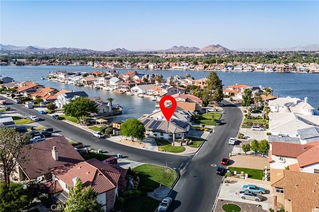 18016 Mariner Dr, Victorville, CA 92395 - aerial perspective of suburban area featuring a water and mountain view