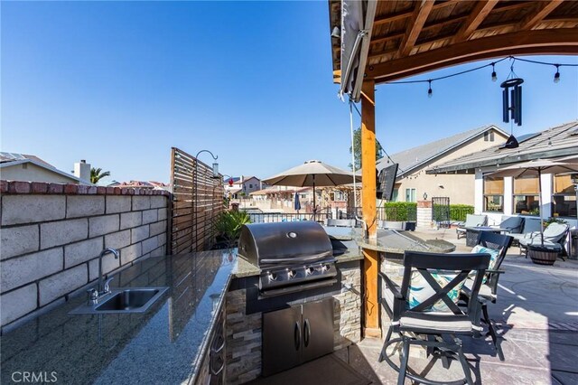 18016 Mariner Dr, Victorville, CA 92395 - view of patio with a bar