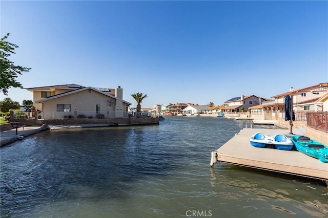 18016 Mariner Dr, Victorville, CA 92395 - dock area featuring a water view and a residential view