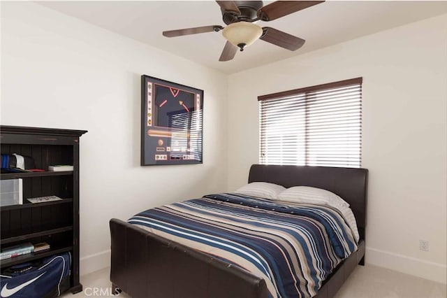 23317 Cuestport Dr, Valencia, CA 91354 - bedroom featuring carpet, baseboards, and a ceiling fan