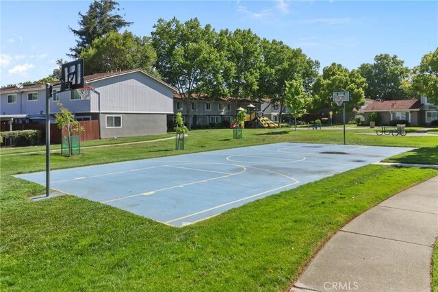 3175 Saginaw Ct, Pleasanton, CA 94588 - view of sport court with community basketball court and a yard
