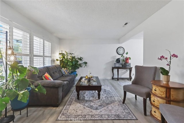 3175 Saginaw Ct, Pleasanton, CA 94588 - living area featuring a textured ceiling and light wood-style flooring